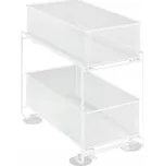 Kuchyňský košík na potraviny bílý kovový Wenko