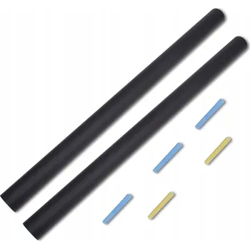 Kancelářský nábytek Černá samolepicí tabule na kreslení 60 x 200 cm, 2 role, 5 kříd