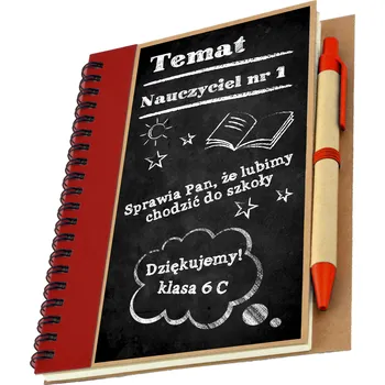 Zápisník NOTES Zápisník A5 pro učitele/učitelku jako DÁREK PRO NI PRO NĚJ