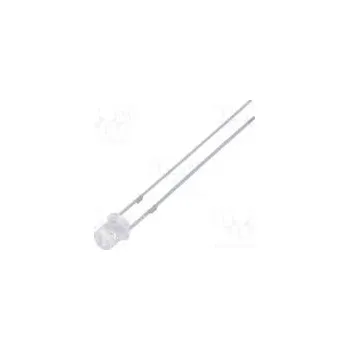 Dioda LED 3mm bipolární modrá 330÷500mcd 140° Čelo plochý