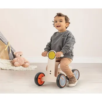 Dětské chodítko MamaToyz MamaToyz – Dřevěné auto a chodítko Ambulance