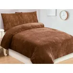 Jahu Povlečení mikroplyš 140x200 + 70x90 cm - Trojice hnědá