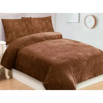 Povlečení Jahu Povlečení mikroplyš 140x200 + 70x90 cm - Trojice hnědá
