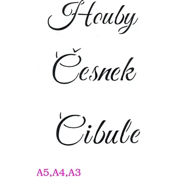 Šablona plastová pro kreativní tvoření - A4 - T44