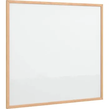 Magnetická tabule stíratelná za sucha 60 x 55 cm, bílá barva, borovicové dřevo