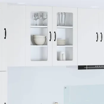 Příborník do zásuvky Kuchyňská skříň s policí Bílá 80 x 31 x 80 cm kompozitní dřevo