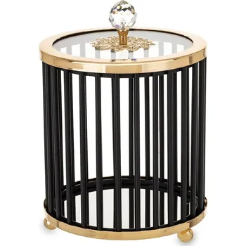 Dóza na potraviny Nádoba s víkem home & lifestyle 17 x 12 x 12 cm 176154. černá 99X