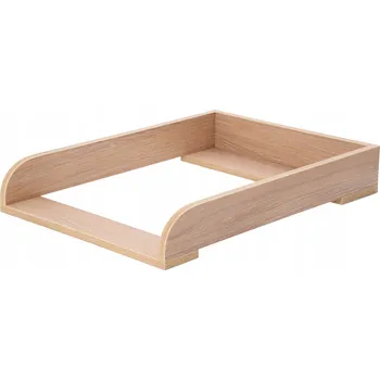 přebalovací pult a komoda Přebalovací pult nástavec na komodu Malm 70x50 cm dub mořený, zaoblené boky
