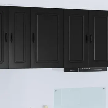 Příborník do zásuvky Kuchyňská skříň Kalmar Černá 50 x 31 x 80 cm kompozitní dřevo