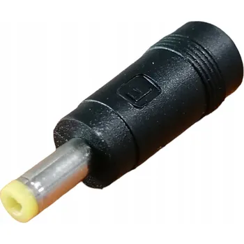 vypínač a zásuvka DC redukce zásuvka 5,5/2,1 - zástrčka 5,5/1,7 DC adaptér