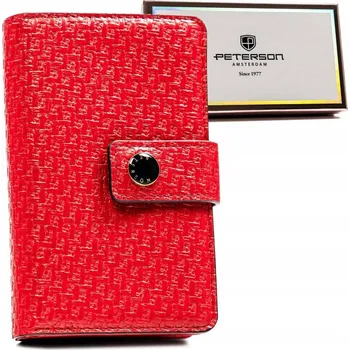 Peněženka Peterson peněženka eko kůže červená - dámská