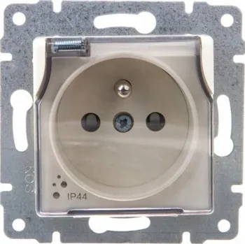 Elektrická zásuvka Kos-Elektro System béžová Elektrická Zásuvka