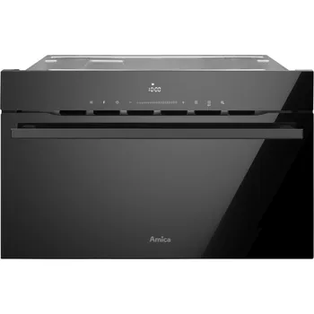 Mikrovlnná trouba Vestavná mikrovlnná trouba Amica AMMB34E1GVB s grilem, černá