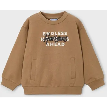 Chlapecká mikina Dětská mikina Mayoral 4408.5E.Mini.9BYA hnědá 82X, vel. 122