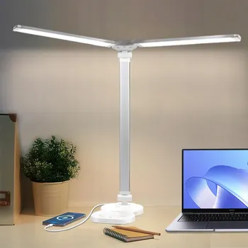 Lampička LQWELL LED Stolní Lampa Stmívatelná 5 Barev USB Dotykové Ovládání Časovač