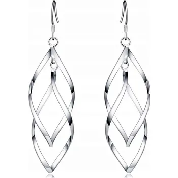 Náušnice DLOUHÉ STŘÍBRNÉ NÁUŠNICE 925 VISACÍ S GRAVÍROVÁNÍ