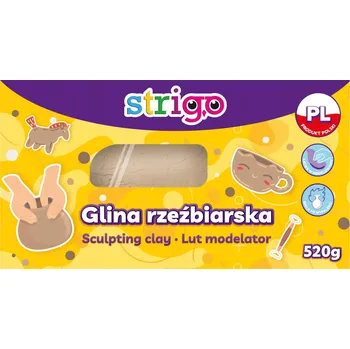 Výtvárné potřeby STRIGO MODELOVACÍ HLÍNA PŘÍRODNÍ 520G