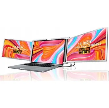 Monitor Externí monitor k notebooku Extralink Dual Screen S400, 14" Full HD IPS