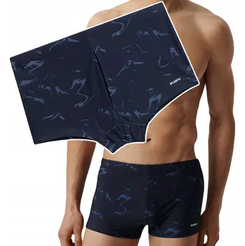 Pánské plavky ATLANTIC Pánské plavky přiléhavého střihu, krátké boxerky DO BAZÉNU - XL