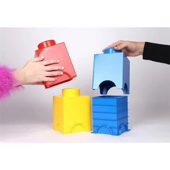 Úložný box Neznámý Úložný box ve tvaru kostky, žlutá, LEGO 40011732