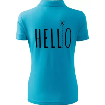 Hello - Polokošile dámská Pique Polo - 3XL ( Světlý tyrkys )