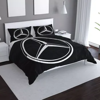 Povlečení Sablio Povlečení Logo 2 Černá - 140x220 / 90x70