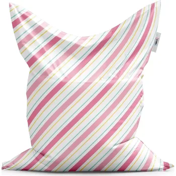 Sedací pytel Sablio Sedací vak Classic Čtyřbarevné pruhy - 150x100 cm