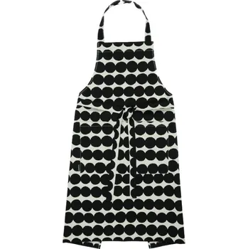 Kuchyňská zástěra Marimekko Kuchyňská zástěra Räsymatto, bavlna-černá
