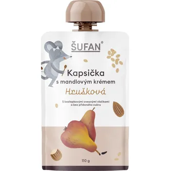 Šufan Kapsička s mandlovým krémem 110 g hrušková
