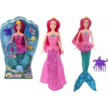 Mořská panna 2v1! Panenka Princezna s magií podmořského světa Pro Kids