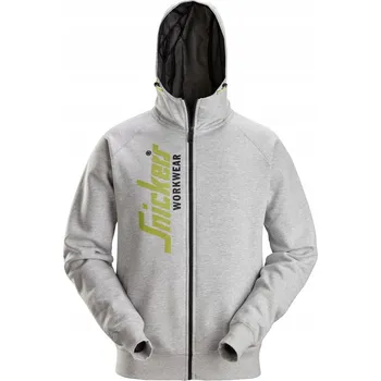 Pánská mikina Mikina Snickers mikina s kapucí LOGO pohodlná 2846 šedá XS