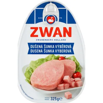 Konzervované maso Zwan Dušená šunka výběrová 325 g