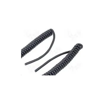 elektrický kabel LAPP 73220211 Vodič kroucený UNITRONIC® SPIRAL 4x0,14mm2 PUR černá 250V