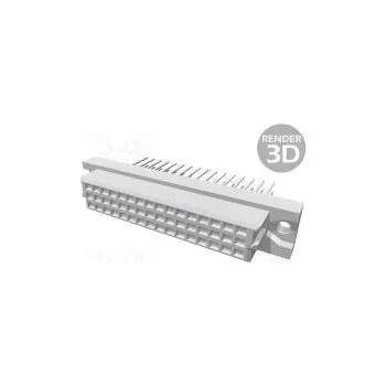 Elektrická zásuvka Zástrčka DIN 41612 typ 2C zásuvka PIN 48 a+c ovíjené spoje