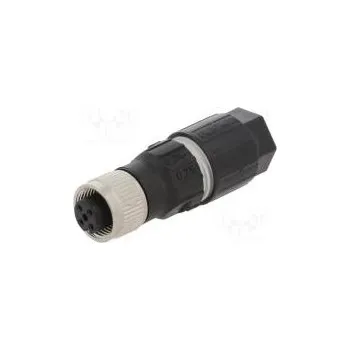 Elektrická zásuvka Zástrčka M12 PIN 4 zásuvka kód A-DeviceNet / CANopen IDC