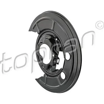 Brzdový systém Ochranný plech proti rozstřikování, brzdový kotouč TOPRAN 724 053