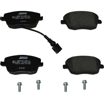 Brzdová destička Sada brzdových destiček, kotoučová brzda JURID 573127J