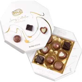 Čokoláda BOLCI Octagon White - Mix luxusních pralinek 80 g