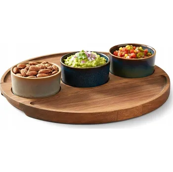Misky TALÍŘ miska na pochutiny, předkrmy, tapas, omáčky, dipy, miska na dip, prkénko