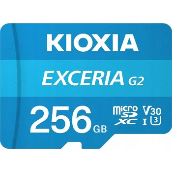 Paměťová karta MicroSD karta KIOXIA 256 GB SDXC UHS-I U3 V30 s adaptérem