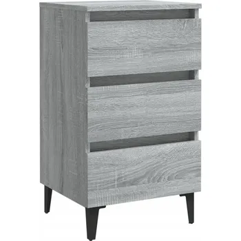 Noční stolek Noční stolek industriální šedý dub sonoma 40 x 35 x 69 cm