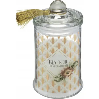 Svíčka VÁNOČNÍ VONNÁ SVÍČKA ve sklenici s třásněmi