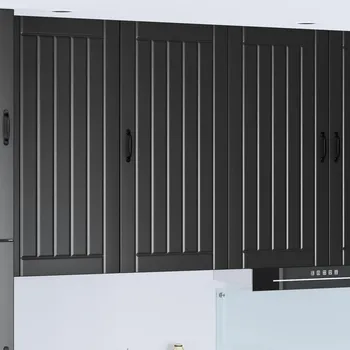 Příborník do zásuvky Kuchyňská skříň Černá 50 x 31 x 100 cm kompozitní dřevo