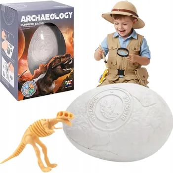 Obraz Velké VEJCE vykopávka s Dinosaurem MALÝ ARCHEOLOG dárek pro kluka 3 4 5