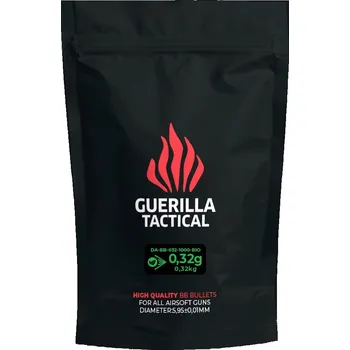 Airsoft Guerilla Tactical bio airsoftové kuličky 0,32g 1000ks - bílé