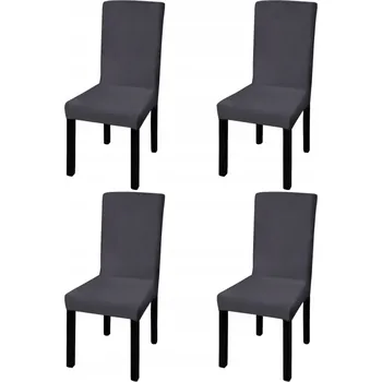 Podsedák Potahy na židle antracitové 4 ks, 46-55 cm, šířka 38-45 cm