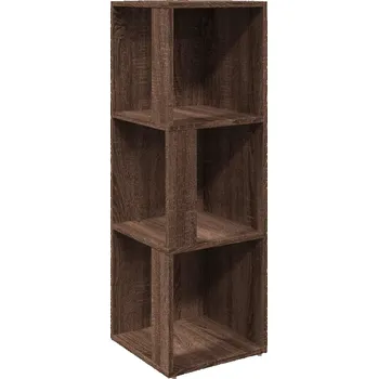 Komoda Klasická rohová skříňka z dřevotřísky, hnědý dub, 33x33x10