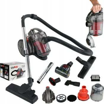 Vysavač VYSAVAČ BEZSÁČKOVÝ CYKLONOVÝ 700W 1,5L HEPA FILTR 5 KARTÁČŮ LUND