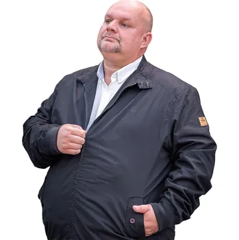 Pánská bunda Pánská velká přechodná bunda Duke D555 Windsor tmavě modrá (2XL)