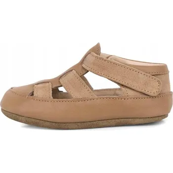 Dámské spodní prádlo Dětské kožené barefoot papuče OBEX Noem vel 21 béžové